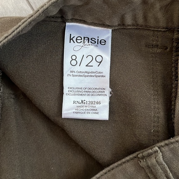 KENSIE Khaki Cotton Blend Cargo Pant, Size 8/29 - Picture 9 of 10